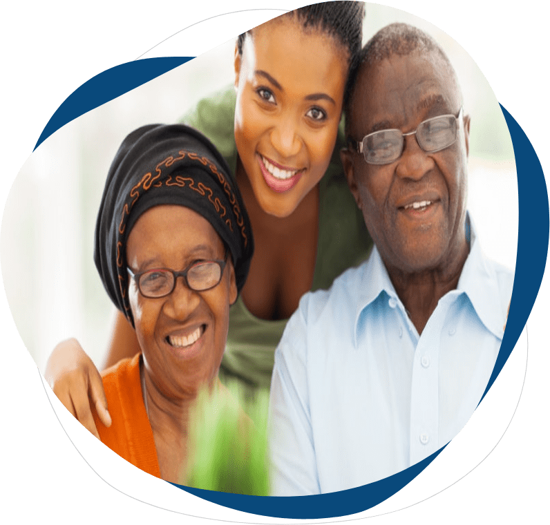 A group of people that are smiling for the camera